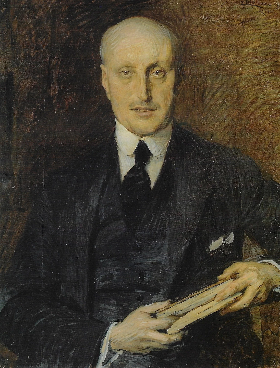   184-Ettore Tito-Ritratto del senatore Luigi Albertini-1921